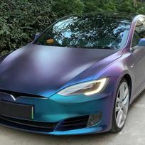 Matinis deimantinis violetinis&mėlynas automobilio lipdukas apdailos vinilinė plėvelė spalvą keičianti plėvelė PET be burbuliukų lipdukai automobilio lipdukas interjeras išorė 50x152cm