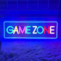 Gaming Neon Game Zone Sign for Game Room Decor - LED Neon for Teen Boy Room, Gamer Wall Decor - Best Gamer Gifts for Boys, Kids