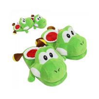 Unisex Suaugusiems Super Mario Yoshi Žieminiai Šlepetės Juokingi Namų Įdarinti Pliušiniai Batai ES 35-42