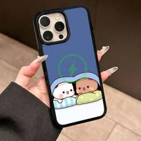 Character Bubu And Dudu For Magsafe Magnetic Phone Case For IPhone 17 16 15 14 13 12 11 Plus Pro Max PC+TPU Cover iPhone 14pro max