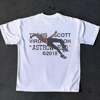 Travis Scott X Virgil Abloh Astroworld 2026 Grafinis Marškinėlis Vintage Rap Hip Hop Unisex Streetwear Marškinėlis Liepsna Koncertas Naujas Vasaros M