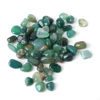 Natural Stone Gravels Crystal Polished Pebbles Decorative Stones X3UC žalia
