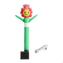Oro lėlių šokis Juokinga mini pripučiama vamzdžio figūrėlė su pūstuvu Stalo dekoracija Baltasis dramblys PVC Flower