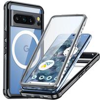 360° pilną apsaugą suteikiantis telefono dėklas Google Pixel 8 Pro, atsparus smūgiams, palaikantis belaidį įkrovimą, magnetinis dangtelis Magsafe Google 8 Pro Google Pixel 8 Pro