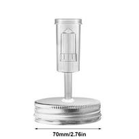 70mm/87mm plataus kaklelio Mason stiklainių rinkinys su fermentacijos dangteliu ir oro užraktu buitinės virtuvės reikmenys rauginti kopūstai