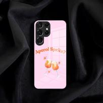 A-Aperol S-Spritz Phone Case For Samsung S26 S25 Edge S24 S23 S22 S21 S20 Ultra Plus FE Glass Cover Galaxy S23 FE