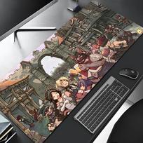 Final Fantasy Mouse Pad Edge Big Gaming Locking Computer Gamer Large Rubber Retail Art Mousepad Laptop Desk Mat 600x300x2mm