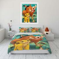 Disney Liūtas Karalius Patalynės Komplektas Vaikams Viengulis Dvigulis Karališkas Plokščia Paklodė Antklodės Užvalkalas Pagalvės Užvalkalas Lovos Patalynė Namų Tekstilė 135X200cm