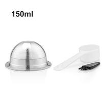 Nerūdijančio plieno daugkartinio naudojimo kavos kapsulės, suderinamos su Nespresso Vertuo Plus Delonghi ENV150, daugkartinio naudojimo kapsulės filtras, presas