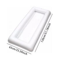 Inflatable Ice Tray Outdoor Picnic Camping Inflatable Chilled Fruit Salad Plate Portable Inflatable Ice Bucket Ice Bar And Tank