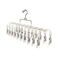 Space Efficient Laundry Drying Rack 20 Stainless Steel Clip Windproof Designs For Home Travel Storage balta