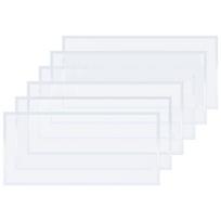 Protective Film For Sandblast Cabinet Lens 6-Pack 22 X 10 Inch Adhesive Clear Polyester Visibility Sandblasting Film