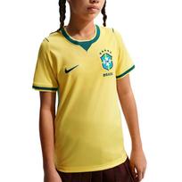 Nike Dri-FIT Brazilija 2026 Olimpinio Stadiono Futbolo Replica Marškinėliai Trumpomis Rankovėmis Apvalia Kaklo Iškirpte Vaikams Viršutiniai Drabužiai IO2231-724 M