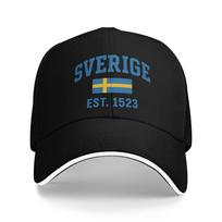 Individualus Klasikinis Unisex Švedijos Vėliavos Beisbolo Kepuraitė Suaugusiems Reguliuojama Tėčio Kepuraitė Unisex Moterims Sportinės Snapback Kepuraitės One Size