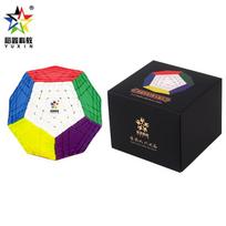 YuXin HuangLong 5x5 Megaminx kubas Spalvingas dėlionės žaislas smegenų lavinimui ir pramogoms Greitasis kubas Dėlionės žaislai Cubo Magico Vaikų dovana