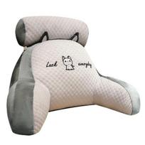 Lovos atrama skaitymo pagalvė su atrama rankoms Cartoon Print Nuimama atlošo atrama sofa sofos pagalvės pagalvė 1pc pilka