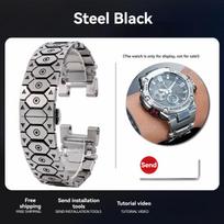 Nerūdijančio plieno laikrodžio apyrankė, skirta Casio G-Shock GST-W300 400G GST-B100 S100D/S110D/W110 GST-210 modifikavimui, metalinė juosta, apyrankė 26mm