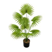 Paparčio augalas Dirbtinis atogrąžų palmės lapų augalas Didelė palmė Vestuvių dekoras light green-9 heads