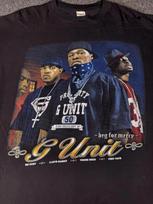 Vintažiniai G Unit marškinėliai vyriški 2XL Juodi Beg For Mercy Rap Tee Hip Hop 2000-ųjų M