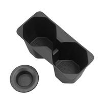 for Mitsubishi Triton 2026 2026 Cup Holder Storage Tray Shock-Absorbing TPE Tidying Car Accessories Black