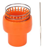 Wire Crochet Loom Orange Ergonomic Design Auto Release  Durable Wire Crochet Knitter for Hat Scarf Socks Wire Mesh Knitter
