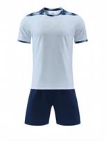 Premium Quick-Dry Football Uniform Set - Short Sleeve Jersey for Children and Adults 160 balta