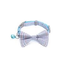 Cute Cat Collar with Bow Tie Adjustable Design Pet Dogs Cats Puppy Necklace Pet Collars Collar Para Gato mėlyna