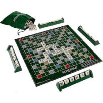 Prabangus Scrabble rinkinys su užrakinamais raidžių kauliukais šeimos pramogoms_fosm