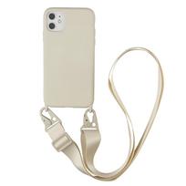 Kryžinė grandinėlė Dirželis Laidas Telefono dėklas iPhone 16 15 14 Plus 13 12 Mini 11 Pro Xs Max Xr X Silikoninis Minkštas Tpu Galinis For iPhone 16 Pro&silicone&Case & Strap
