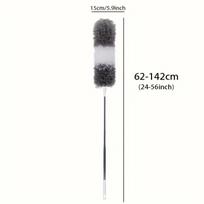 Versatile Microfiber Duster with Extendable Pole, Bendable Head Cleaning Tool for High Ceilings and Ceiling Fans, Reusable Washable Duster for Home 1pc