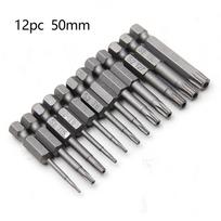50-75-100mm Hollow Plum Blossom Extended S2 Bit Hexagon Handle Screwdriver Bit Screwdriver Tool Set