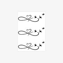 Herbal Mobius Ring Tattoo Sticker Semi-Permanent Tattoo Sticker Waterproof And Long-Lasting Non-Reflective 7*10