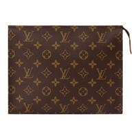 Louis Vuitton Poche Toilette Gm Rudo Monogramos Drobės Vyriškos Kosmetinės M28264 Gift Set(Basic Set+Box+Shopping Bag)
