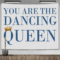 Mamma Mia You Are The Dancing Queen Flag Here I Go Again Meme Tapestry College Dorm Party Backdrops Aesthetic Room Decor Banners 74x94cm(29x37in)