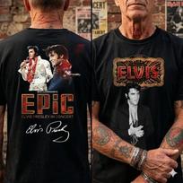 EPiC Elvis Presley Koncerte 2026 2 Pusių Dainininkas Retro Turo Įkvėpti Marškinėliai 2XL