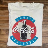 Vintage Coca-Cola Shirt Mens XL 90's White Wisconsin Proud Retro Soda Promo M