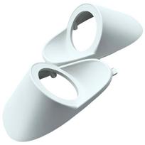 Shymie Car Speaker Car Speaker Tweeter Speaker Left and Right Type Mount, Unit, Speaker, Stand, A-Pillar, Set, Resin, 1-Hole pilka spalva