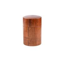 Tea can solid wood handmade box travel portable moisture-proof double-layer sealed Pu'er tea storage tank 7.5x12cm