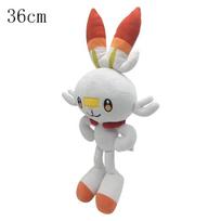 Pokémon Sword and Shield Scorbunny Evoliucija Raboot Cinderace Pliušiniai Žaislai Kimštas Lėlė Kawaii Kiškis Vaikams Kalėdinės Dovanos