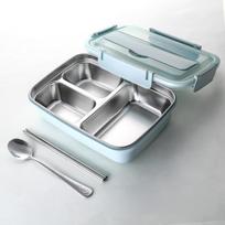 304 Stainless Steel Compartment Lunch Box with Lid Thermal Insulated Bento Box for Kids Students & Office Meal Prep Container