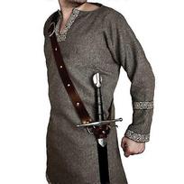 Viduramžiškas Petnešos Kardas Laikiklis Makštis Vikingų Kariūnas Odinis Diržas Sagtis Rapiras Dėklas Kilpa Ginklo Diržas Vyrams One Size juoda