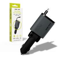 Mobile Origin 3in1 50W automobilinis įkroviklis CA27 - USB-C + USB-A, USB-C kabelis