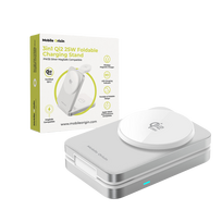 Mobile Origin 3in1 Qi2 25W sulankstomas įkrovimo stovas PW35,suderinamas su MagSafe - sidabrinis