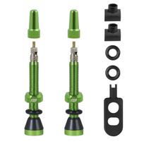 Ventilių komplektas FORCE bekamerinėms padangoms FV 44mm (žali)