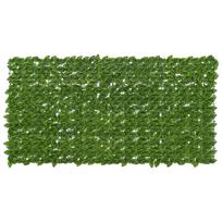 Balkono ekranas su lapais Žalia ir geltona 200 x 100 cm