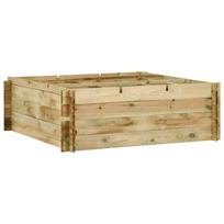 Lovelis daržovėms 120x120x40cm impregnuota pušies mediena