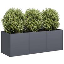 Vazonas antracito spalvos 120x40x40 cm šaltai valcuotas plienas