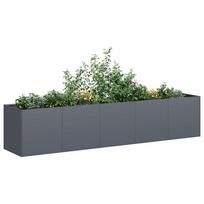Vazonas antracito spalvos 200x40x40 cm šaltai valcuotas plienas