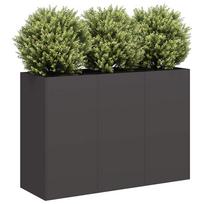 Lovelis juodos spalvos 120x40x80cm šaltai valcuotas plienas
