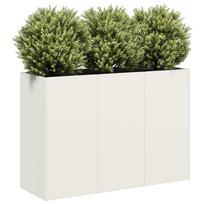 Lovelis baltos spalvos 120x40x80cm šaltai valcuotas plienas